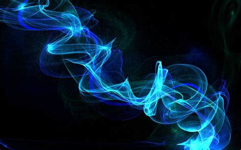 Blue Smoke Abstract Wallpaper