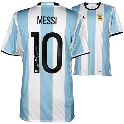 Fanatics Authentic Lionel Messi Argentina Autographed 2016 White Home Jersey