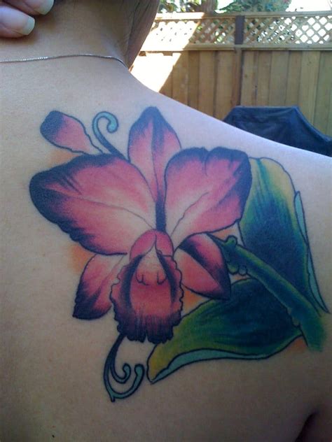 Cattleya Flower Tattoo