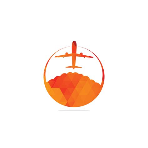 Travel agency vector logo template. Holiday logo template. Airplane travel tourism. around the ...