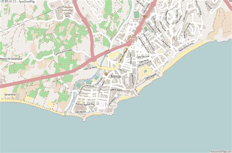 Nerja Map Spain Latitude & Longitude: Free Maps