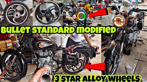 Find the best Royal Enfield bullet standard 350 full modification accessories here - YouTube