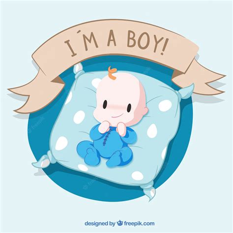 Premium Vector | I'm a boy!