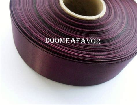 Maroon Satin Ribbon by the Yard Double Faced 1.5 by DooMeAFavor