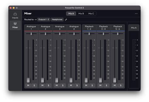 Using the Focusrite Control 2 Mixer – Focusrite