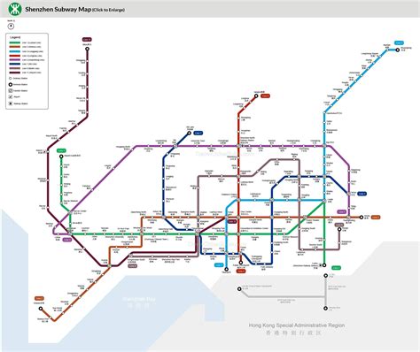 Sz mtr map - Shenzhen mtr map (Guangdong - China)