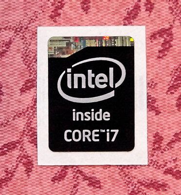 Intel Core i7 Inside Black Sticker 15.5 x 21mm Haswell Extreme Badge | eBay