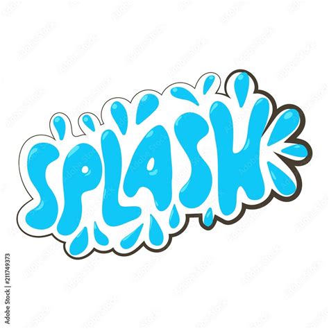 Splash sound effect icon. Cartoon illustration of splash sound effect ...