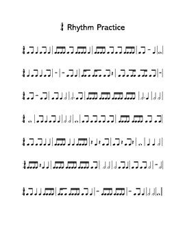 Sixteenth Note Rhythm Practice 1 by The Choir Shop | TPT