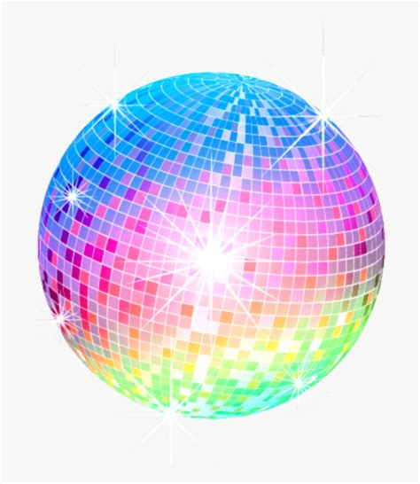 Transparent Disco Ball Clipart - Colourful Disco Ball Vector , Free Transparent Clipart - ClipartKey