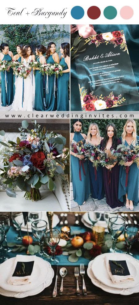 6 Popular Dark Teal Wedding Ideas for Fall Brides | Teal wedding, Teal wedding theme, Dark teal ...