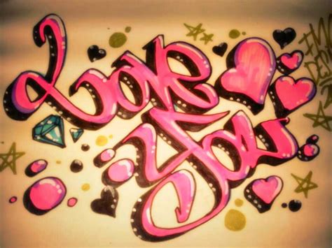 Graffiti Wall: Graffiti Letters Love You