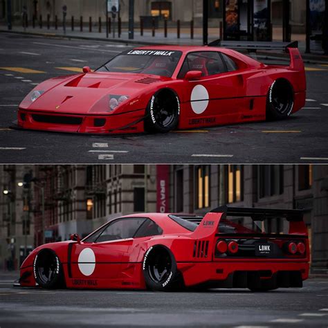 Liberty Walk Ferrari F40 Widebody Kit Previewed Ahead of Tokyo Auto Salon Next Month - TechEBlog