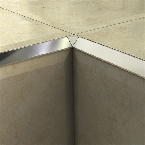 12MM SILVER TRIANGULAR TILE TRIM