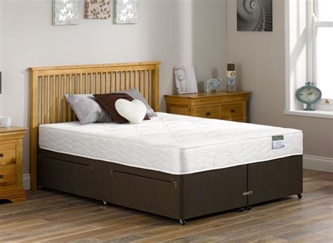 DREAMS Fenton Spring Divan Double Bed & Mattress (Firm) with 2 Drawers & Columbia Headboard | in ...