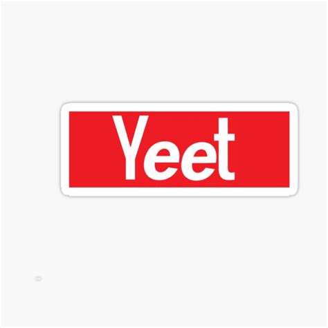 "Yeet logo" Sticker by Purplepugprints | Redbubble