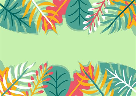 Modern tropical leaves background design 6036283 Vector Art at Vecteezy