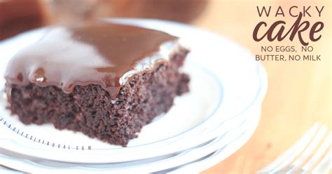 Chocolate Wacky Cake Recipe Without Eggs and Milk - Fabulessly Frugal