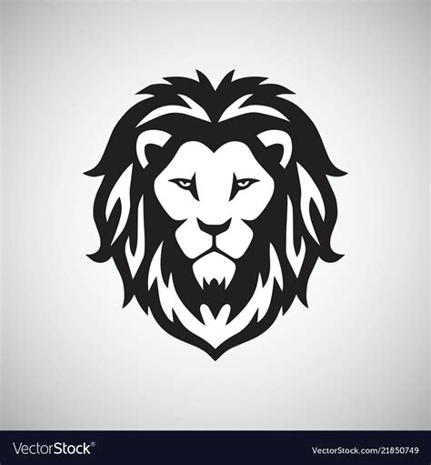 Lion head logo Royalty Free Vector Image - VectorStock