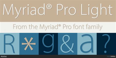 Similar Fonts To Myriad® Pro | Fontspring