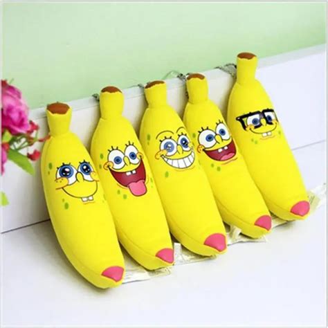 1pcs banana pongebob plush toy baby toy soft anime nanoparticle doll for kids cartoon figure ...