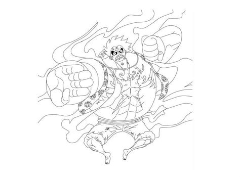 Luffy Gear coloring page - Download, Print or Color Online for Free