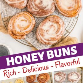 Homemade Honey Buns | The Novice Chef