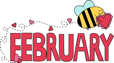 February Valentine Love Bee Clip Art - February Valentine Love Bee Image