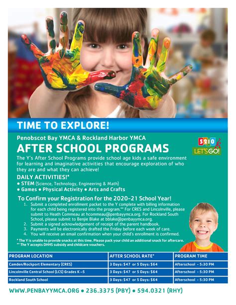 After School Programs - Penobscot Bay YMCA