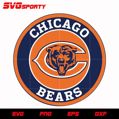 Chicago Bears Circle Logo svg, nfl svg, eps, dxf, png, digital file ...