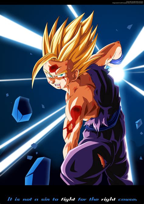 Image - Gohan - SSJ2 Kamehameha vs Cell.jpg - Dragon Ball Wiki