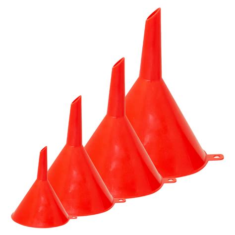 4pc Mini Plastic Funnel Set