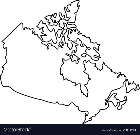 canada map outline | Map outline, Canada map, Outline