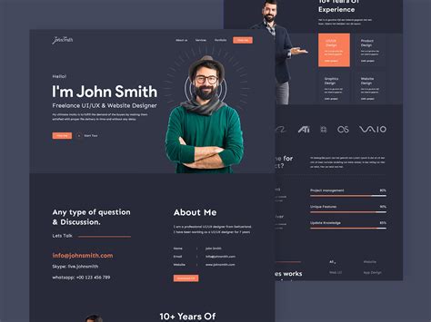 Portfolio Personal Website by Rakib Kowshar on Dribbble