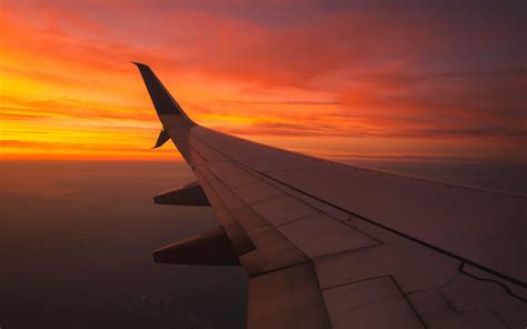 Airplane Sunset Wallpapers - Top Free Airplane Sunset Backgrounds - WallpaperAccess