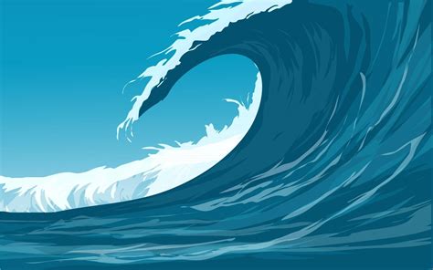 Vector Illustration Of Ocean Waves 2962640 Vector Art at Vecteezy