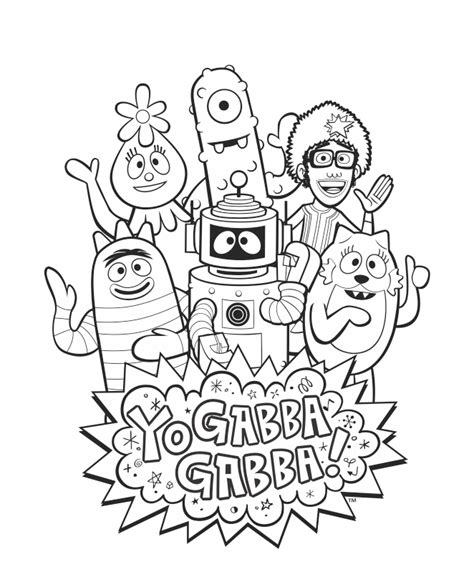 Yo Gabba Gabba Coloring Pages