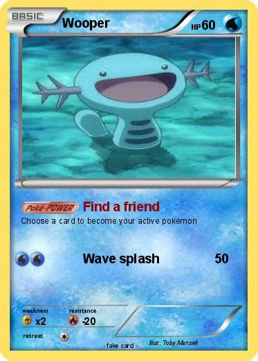 Pokémon Wooper 89 89 - Find a friend - My Pokemon Card