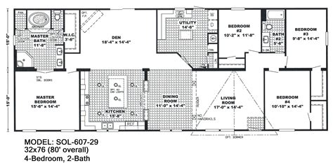 Double Wide Mobile Home Layout