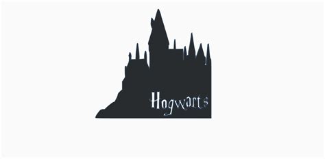 STL-Datei Hogwarts-Silhouette 🖼️・3D-druckbares Modell zum herunterladen・Cults