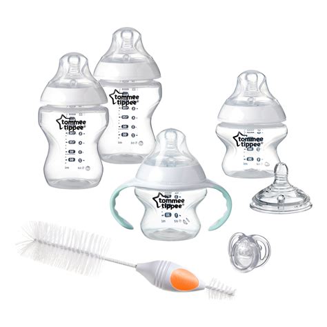 Tommee Tippee Closer to Nature Newborn Baby Bottle Starter Set, Clear - Walmart.com