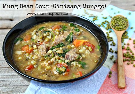 Ginisang Munggo (Mung Bean Soup / Stew) - Manila Spoon