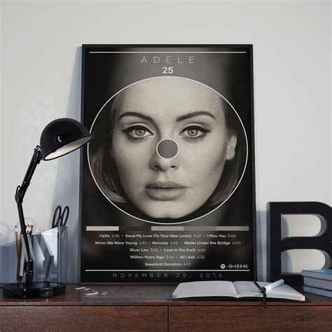 Adele Poster Print | Adele 25 Poster | Album Cover Poster | CD Poster sold by Unsympathetic ...