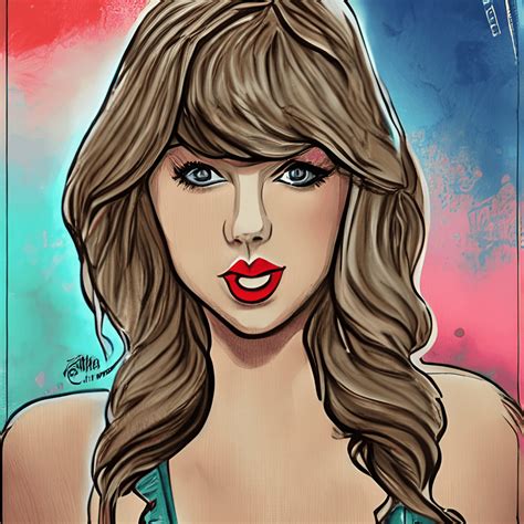 Cartoon Taylor Swift · Creative Fabrica