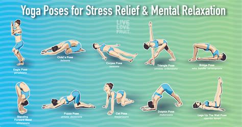 10 Yoga Poses to Reduce Stress, Tension and Promote Mental Relaxation - Live Love Fruit