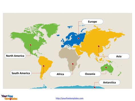 World Map With Continents And Oceans Identified. World Map With Continents. World Continents Map ...