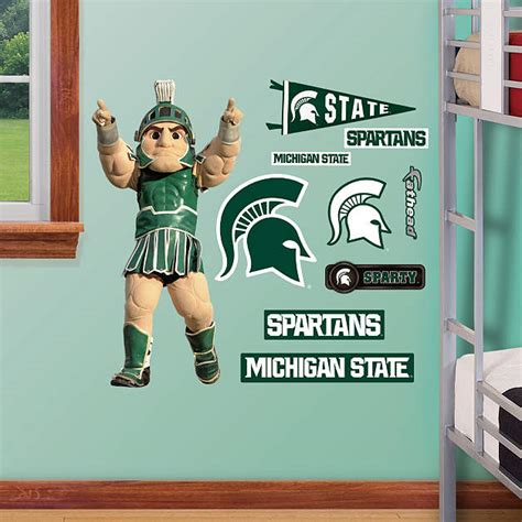 Michigan State Mascot Sparty - Fathead Jr. Wall Decal | Shop Fathead® for Michigan State ...