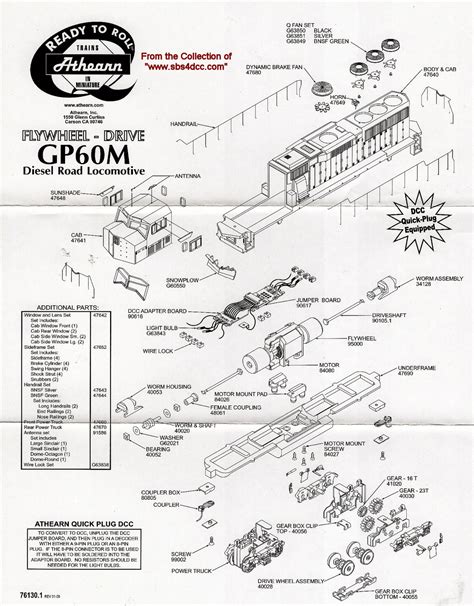 13+ athearn sd40-2 parts diagram - BrandenDaire