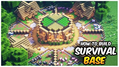 Ultimate Minecraft Survival Base Tutorial | Everything you Need to Survive! - Large House ...