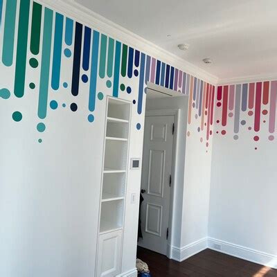 Bedroom Wall Decal Rainbow Art Kids Room Removable Wall - Etsy